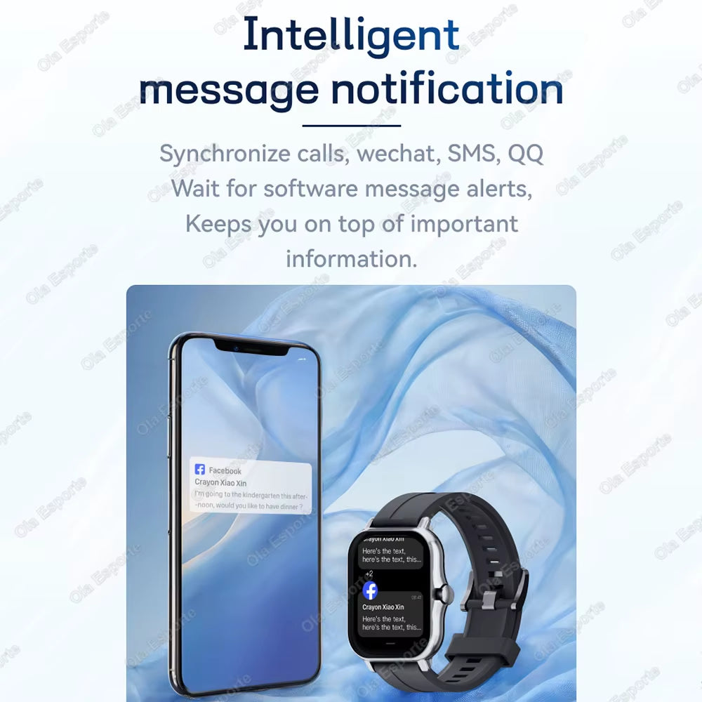 New in Smart Watch Phone Call Bluetooth GPS Tracker Smartwatch GPS DIY Watch Face Big Infinite Screen Smartbracelet Message Note